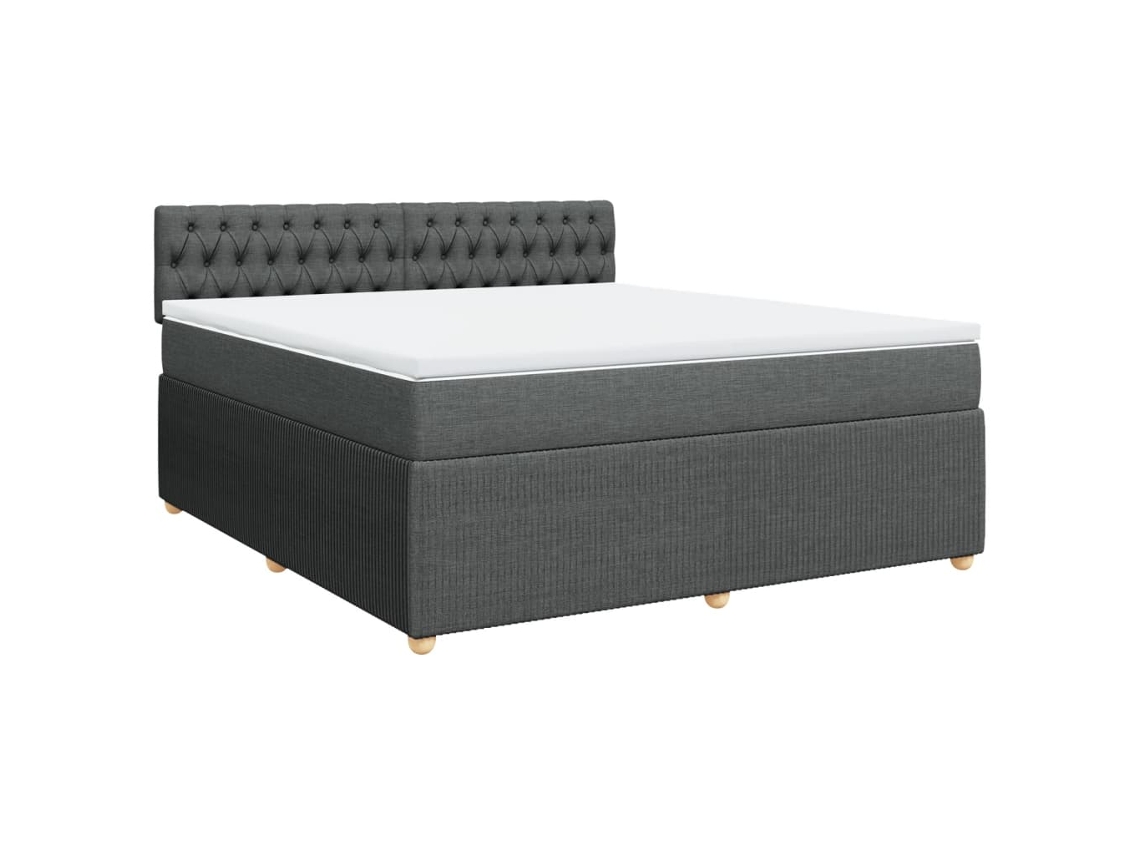 Box Spring Bed, Box Spring Beds Vidaxl Cinzeto Tecido (180 X 200 Cm)