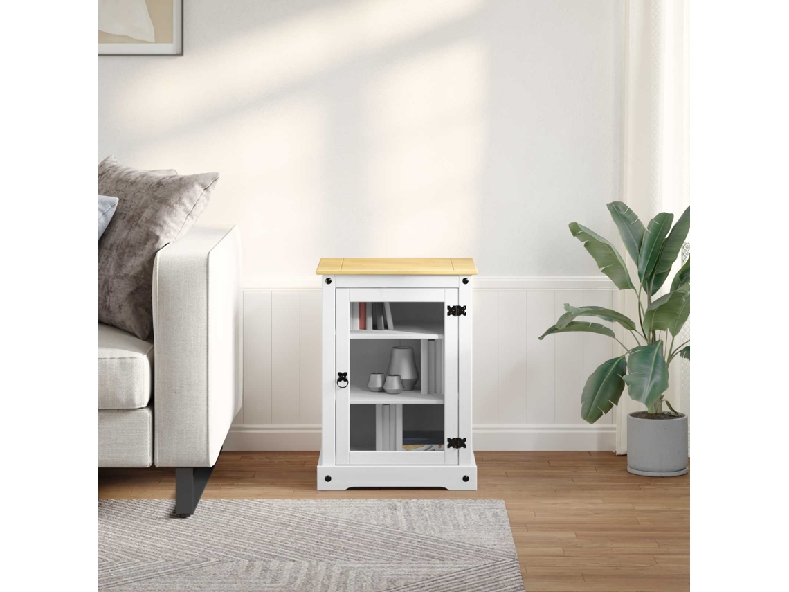 Vidaxl Gabinete Hifi Branco 60 X 50 X 82 Cm Madeira De Pinheiro Sólida