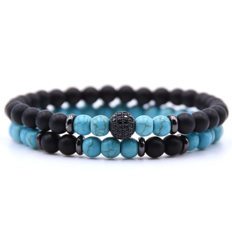 Pulseira Elegante Com Contas De Pedra Amazônica Fosca, Feita À Mão.