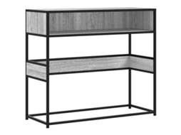 Console Table, Console Tables Vidaxl Cinzeto Madeira Processada (n/a)