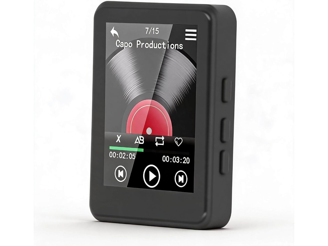 Senecesli Mp3 Mp4 Player, Reprodutor De Música Hifi Sem Perdas Com Tela Sensível Ao Toque Bluetooth 5, 3e 2, 4 Polegadas