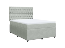 Box Spring Bed, Box Spring Beds Vidaxl Cinzeto Veludo (140 X 200 Cm)