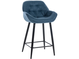 Banco de bar Gibson azul/tecido CLP