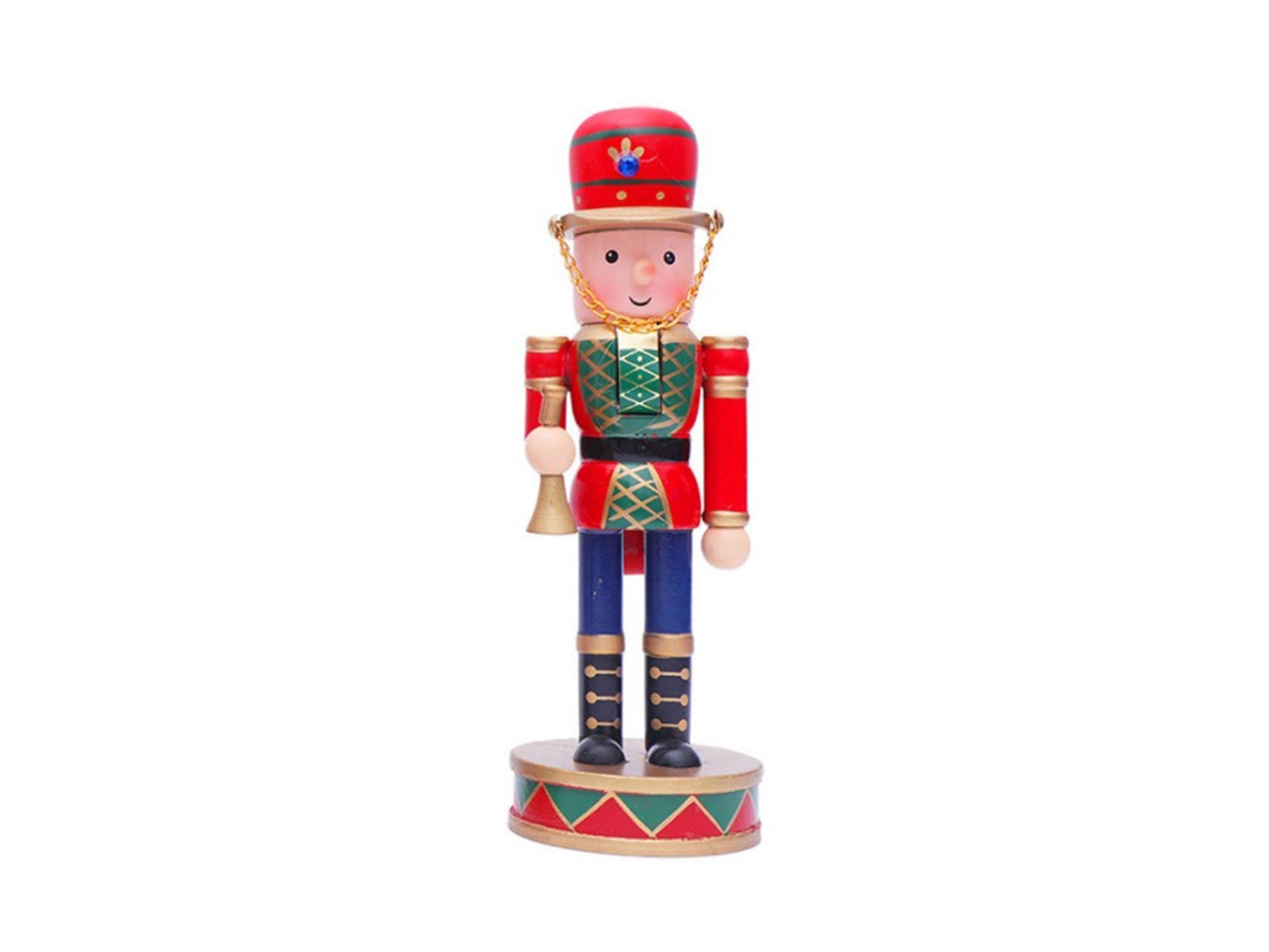 Ornamentos De Natal De Madeira Em Forma De Soldado