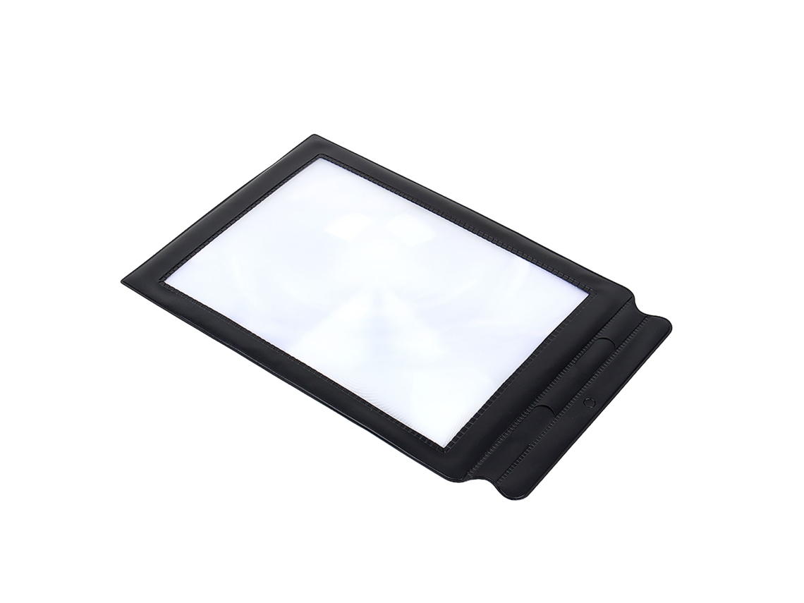 Folha de Lupa A4 3x Lente Pvc Amplia Página Inteira para Leitura Livros Ferramenta Magnificadora
