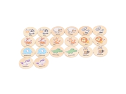 Primerox jogo de Memória em Madeira para Crianças Brinquedo Educativo de Correspondência de Memória 20pcs