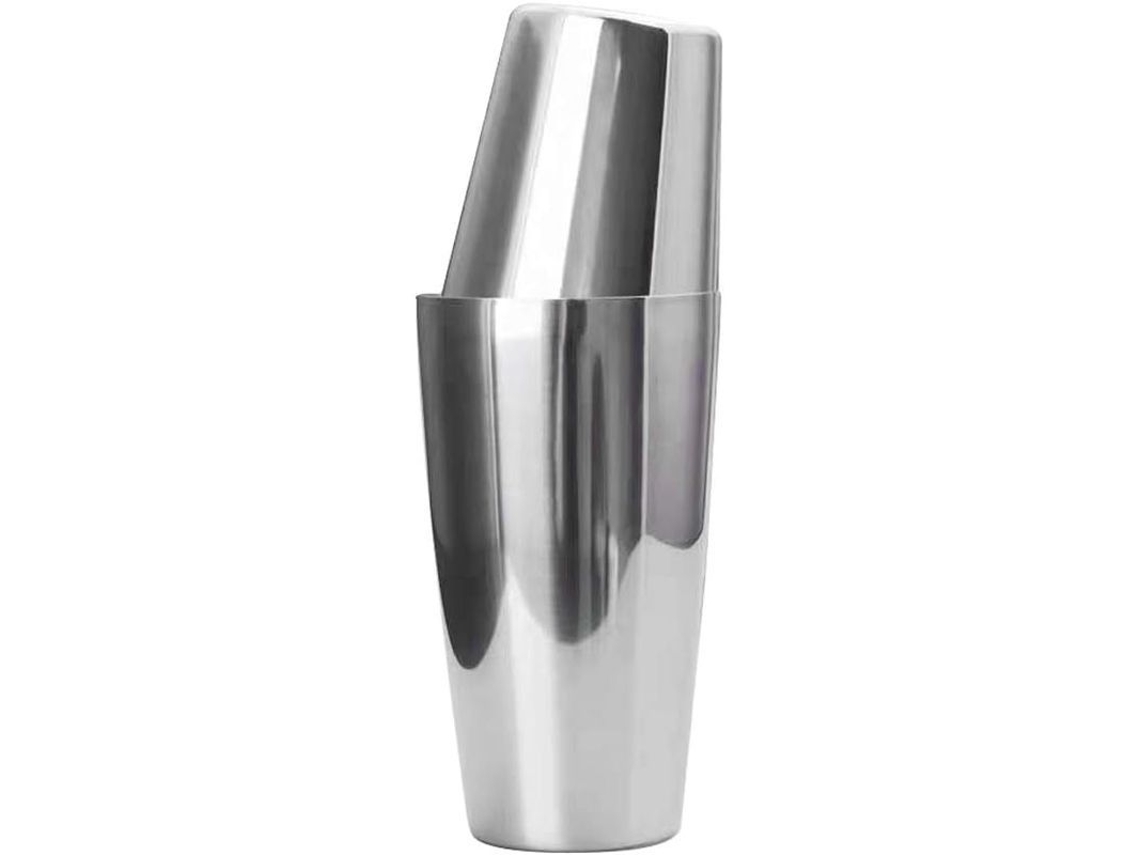 Cocktail Shaker de Aço Inox Nova Line Boston para Bartenders Profissionais e Casa