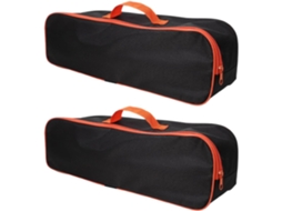 Conjunto de armazenamento de grande capacidade com 2 peças, com diversos compartimentos.