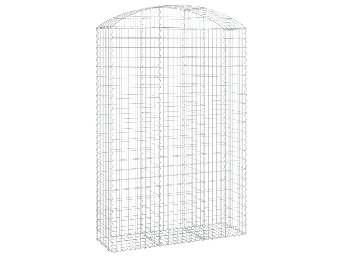 Gabion Basket, Gabion Baskets Vidaxl Prateado Ferro (150 X 50 X 220/240 Cm)
