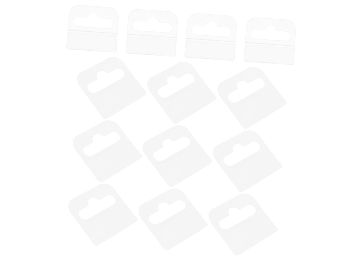 100 Tiras Autoadesivas Transparentes Com Ganchos Para Pendurar