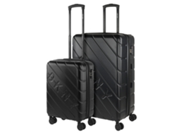 DKNY DKNY-911 Conjunto de Malas Rígidas em Abs Pretoido com Rasto Lateral 50X76X31 Cm 100L