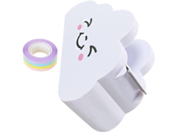 Dispensador De Fita Adesiva Rainbow, 1 Conjunto, Plástico Branco