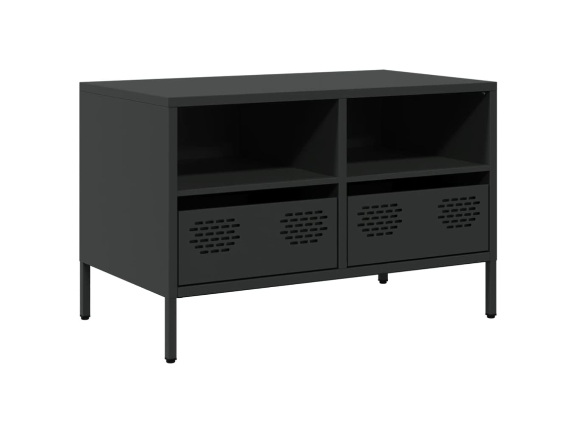 Móvel de Tv 68x39x43,5 Cm Aço Laminado a Frio Preto MAISON EXCLUSIVE