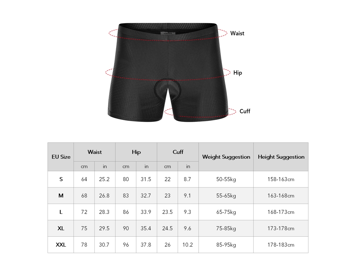 calcinha de Ciclismo com Espuma 3d para Homem Calção de Bicicleta Padded de Ciclismo Short Biking Underwear S/MARCA