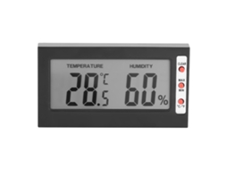 Termômetro Higrômetro YURU digital portátil com LCD, grande tela, medição de temperatura de 0 a 50°C e umidade de 10% a 99%