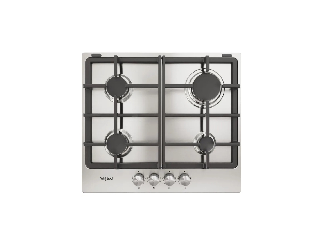 Fogão a Gás 58Cm 4 Queimadores 7800W Aço Inoxidável Tgml660Ix WHIRLPOOL