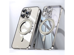 Suporte Casa Para Iphone 15 Pro Max Magnética Dourado