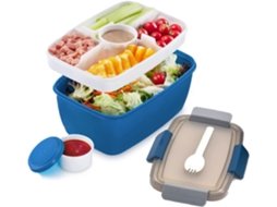 Lancheira Bento 2000ml com Talheres, Sem BPA ZYBLSSBB