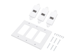 Painel estilo americano (3 interfaces HDMI, dimensões: 16,5 x 11,5 cm)