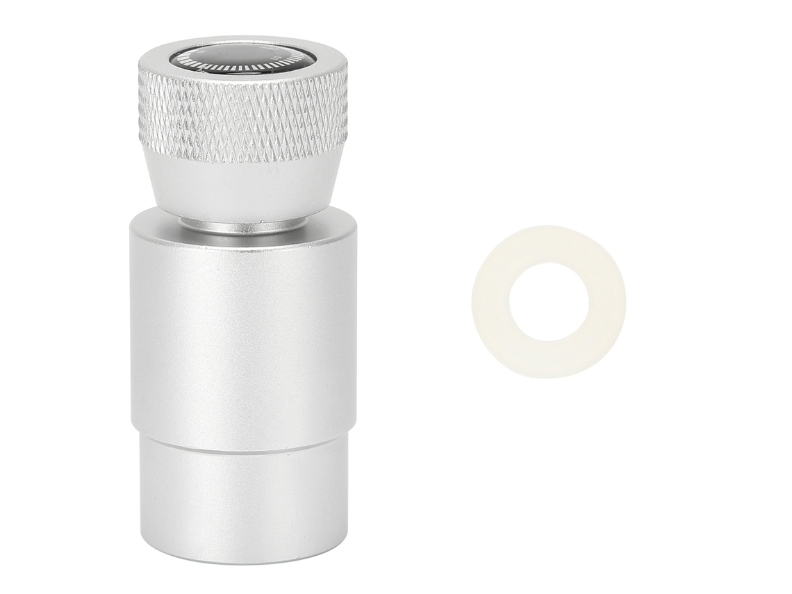Primerox adaptador de Válvula Conexão Co2 Soda Asa 1/4bspp tr21 prata com S/MARCA