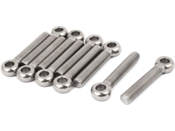 Parafuso de Olhal de Fixação de Ombro M10x60mm em Aço Inoxidável 304 para Elevação, Pac. 10 Pçs CHABERLU