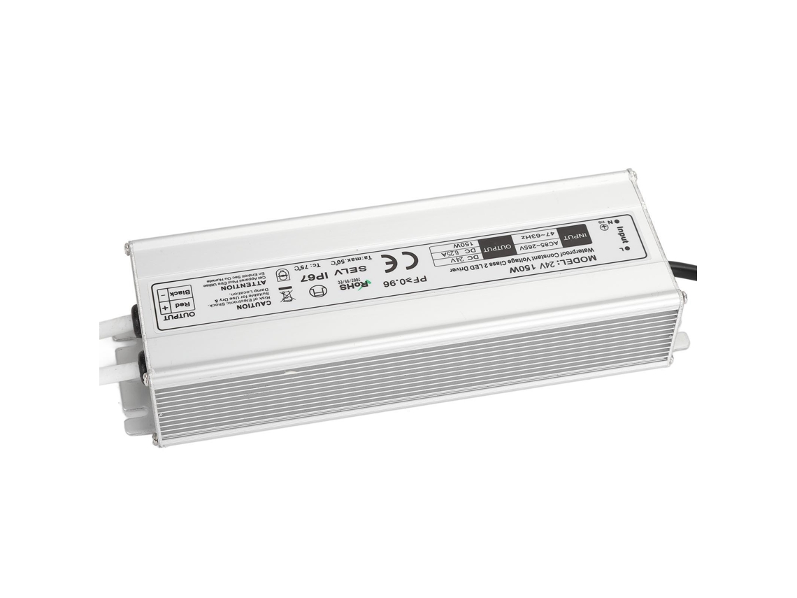 Driver Led Água Resistente Ip67 150w 24v
