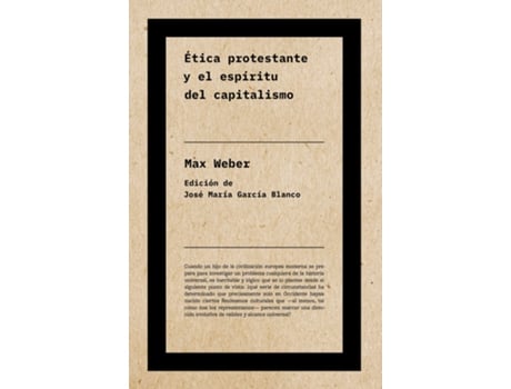Livro Ética Protestante Y El Espíritu Del Capitalismo (Ne) de Max Weber (Espanhol)