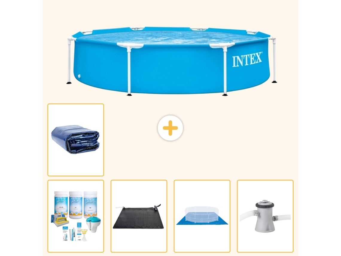 Piscina com Estrutura Redonda 244x51 Cm 6 peças S20400 INTEX