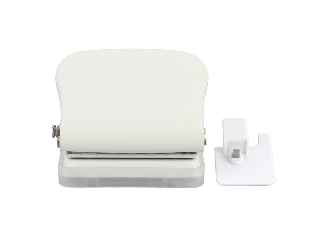 Perfurador de papel Baok com 5 agulhas, ideal para cadernos A4, A5 e B5 e para scrapbooking, branco.