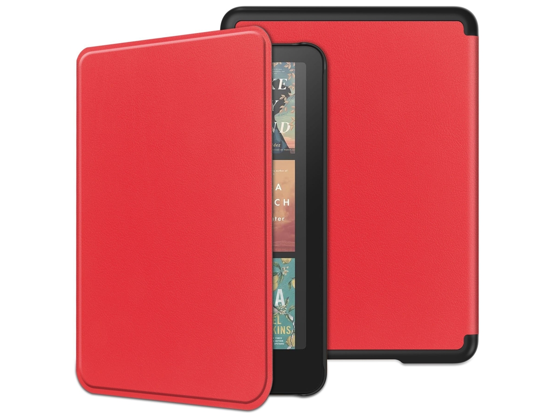 Elysve Capa Protetora Para 2024 Kindle Paperwhite De E-book De 12ª Geração Kpw6 7 Polegadas Vermelho