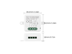Laxiscreed Módulo De Interruptor Wi-fi 1 Canal Com Comando De Voz E Aplicação Móvel