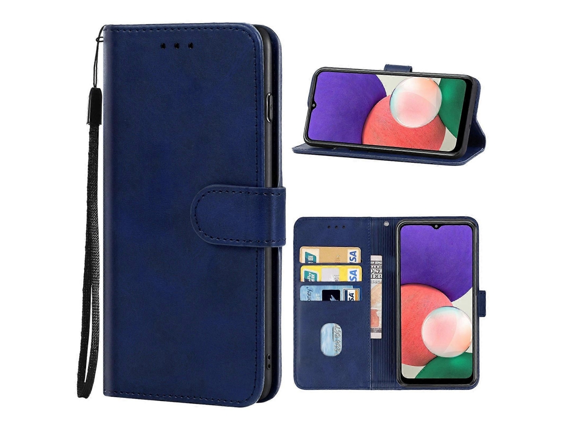 Capa De Couro Para Celular Samsung Galaxy A22 5g Sc-56b Versão Jp