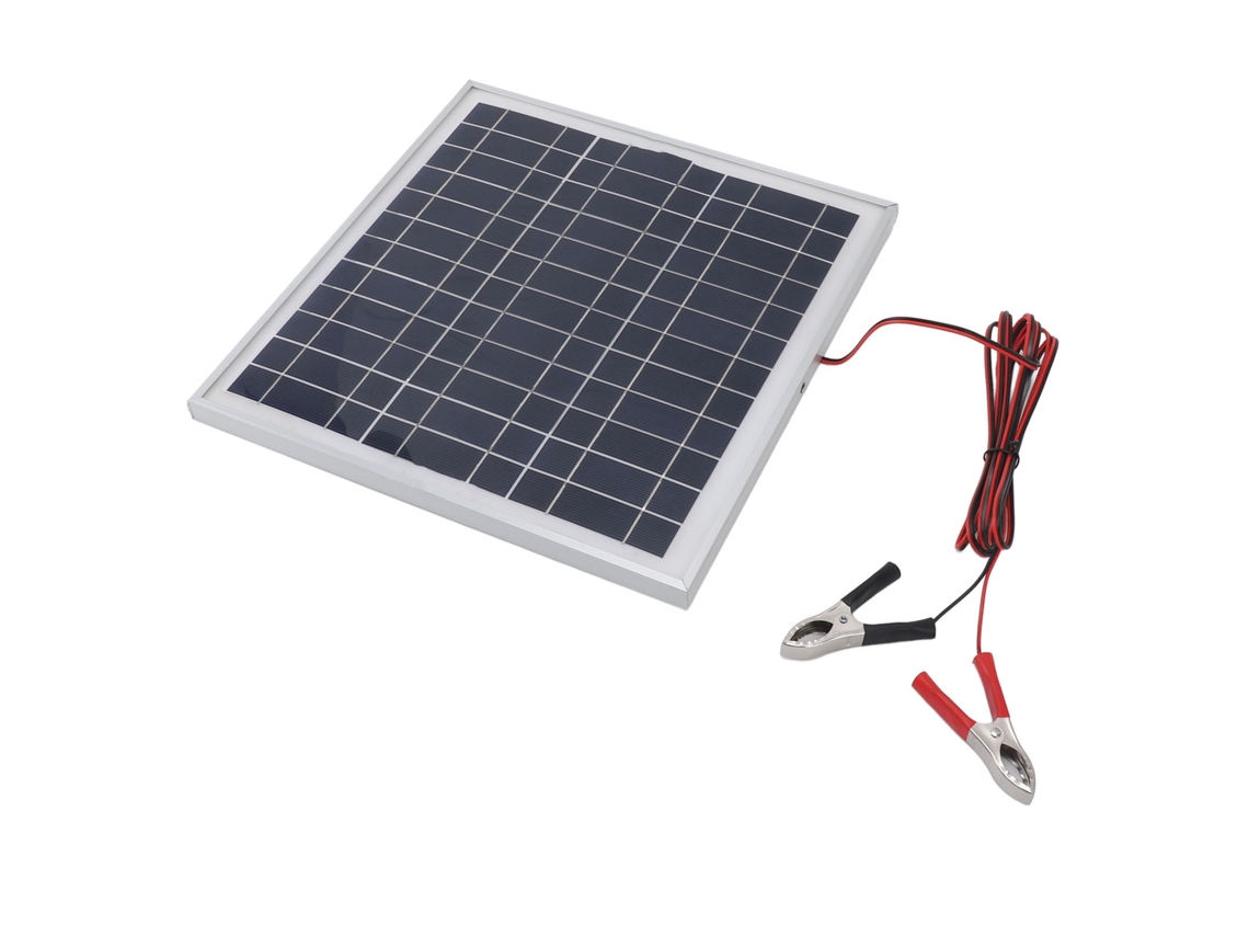 Painel Solar Portátil 50w Monocristalino 18v Com Clipes De Bateria