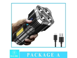 Lanterna Led Portátil De 4 A 5 Núcleos, Recarregável Por Usb, Luz De Trabalho Para Acampamento, Lâmpada Cob Olysi Shop