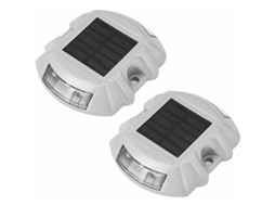 Refletor Solar Led AQUAFORGE, 6 Leds, jardim, pátio, instalação simples