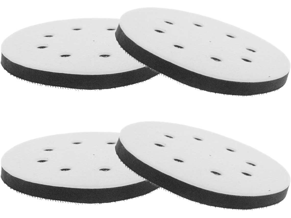 Conjunto De 4 Almofadas Amortecimento Esponja Pretas Para Lixar E