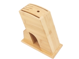 Porta Cuchillos De Bambú Para Cocina, Bloque De Almacenamiento De Cuchillos Hueco Para Hogar