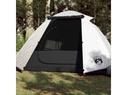 Vidaxl Tenda De Campismo Cúpula P/ 2 Pessoas Opaca Impermeável Branco