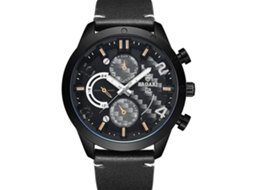 Reloj Deportivo Hombre De Moda De Metal Con Movimiento De Cuarzo Impermeable (negrooro)