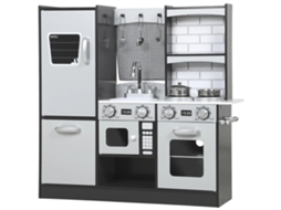 Conjunto De Brinquedos De Cozinha, Efeitos Sonoros, Construção Durável Em Mdf, Café
