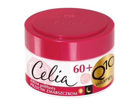 Creme De Vitamina Celia Q10 Anti Rugas Com Colágeno Para Dia E Noite, Pele Mista A Oleosa 60, 50ml