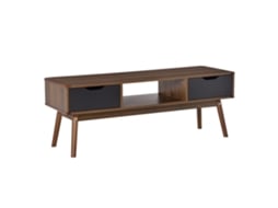 Móvel de Tv Mdf Cor Teak 122x39x46 cm Homcom
