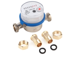 Medidor de Água Fria Seco 15mm 1/2" para Jardim Casa | S/MARCA