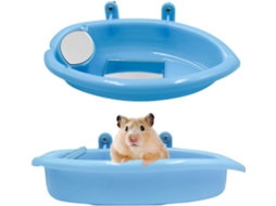 Kit com 2 Banheiras e Comedouros de Plástico para Pequenos Animais, Ratos e Outros Pequenos Animais de Estimação AQUAFORGE