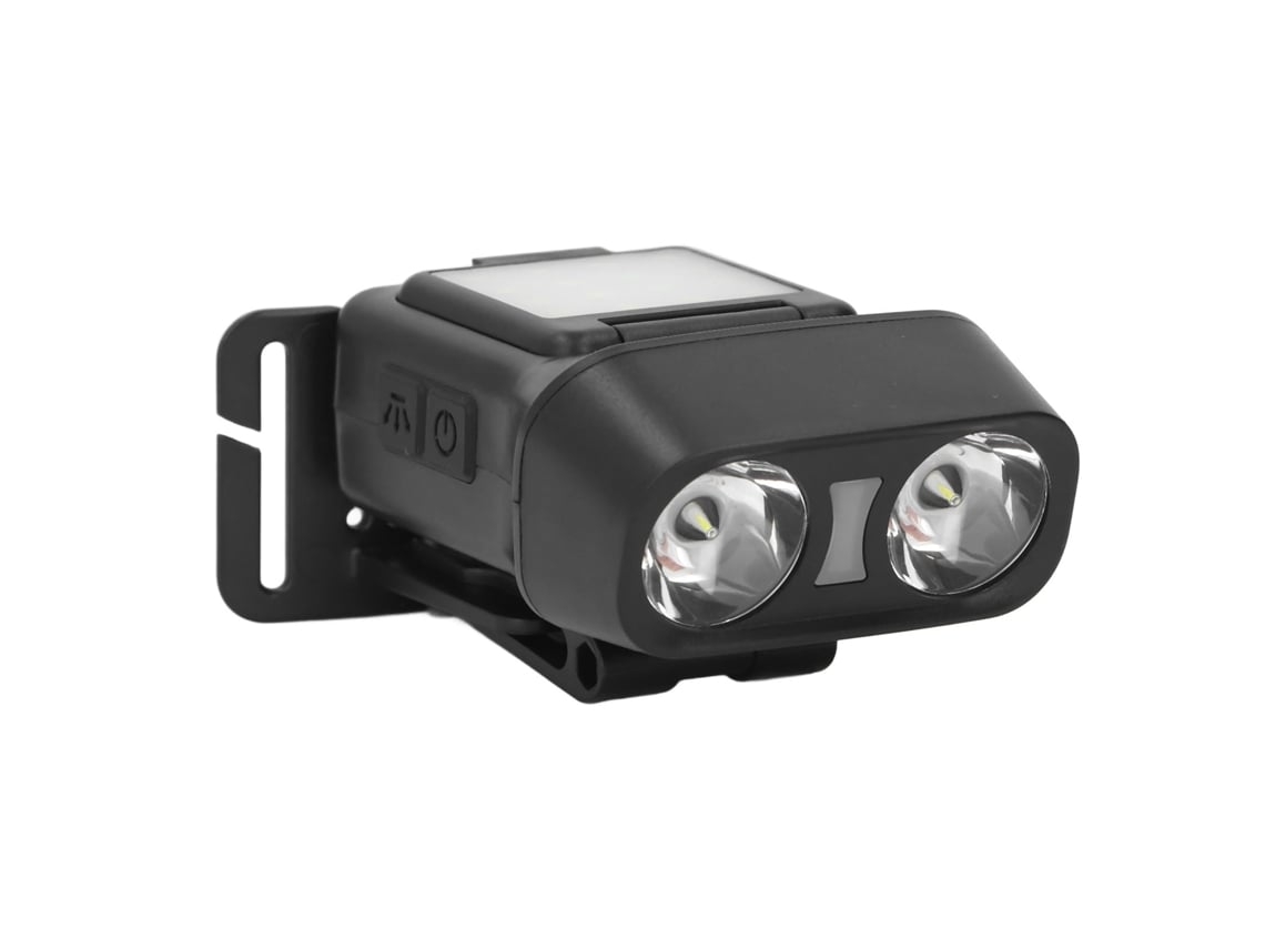 Farol Removível Lanterna De Cabeça Cob Recarregável De 1500mah 5 Modos Para Caminhadas E Ciclismo Preto Yunzii