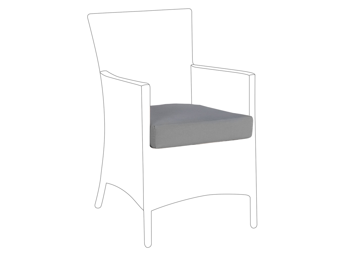 Conjunto De Capas Para Almofadas De Exterior Beliani Italy De Poliéster Cinzento 47x47x10