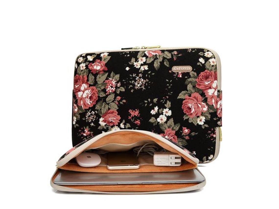 Capa Protetora Com Padrão De Folhas Compatível Com Seu Laptop De 14 Polegadas Multic Brilvibera