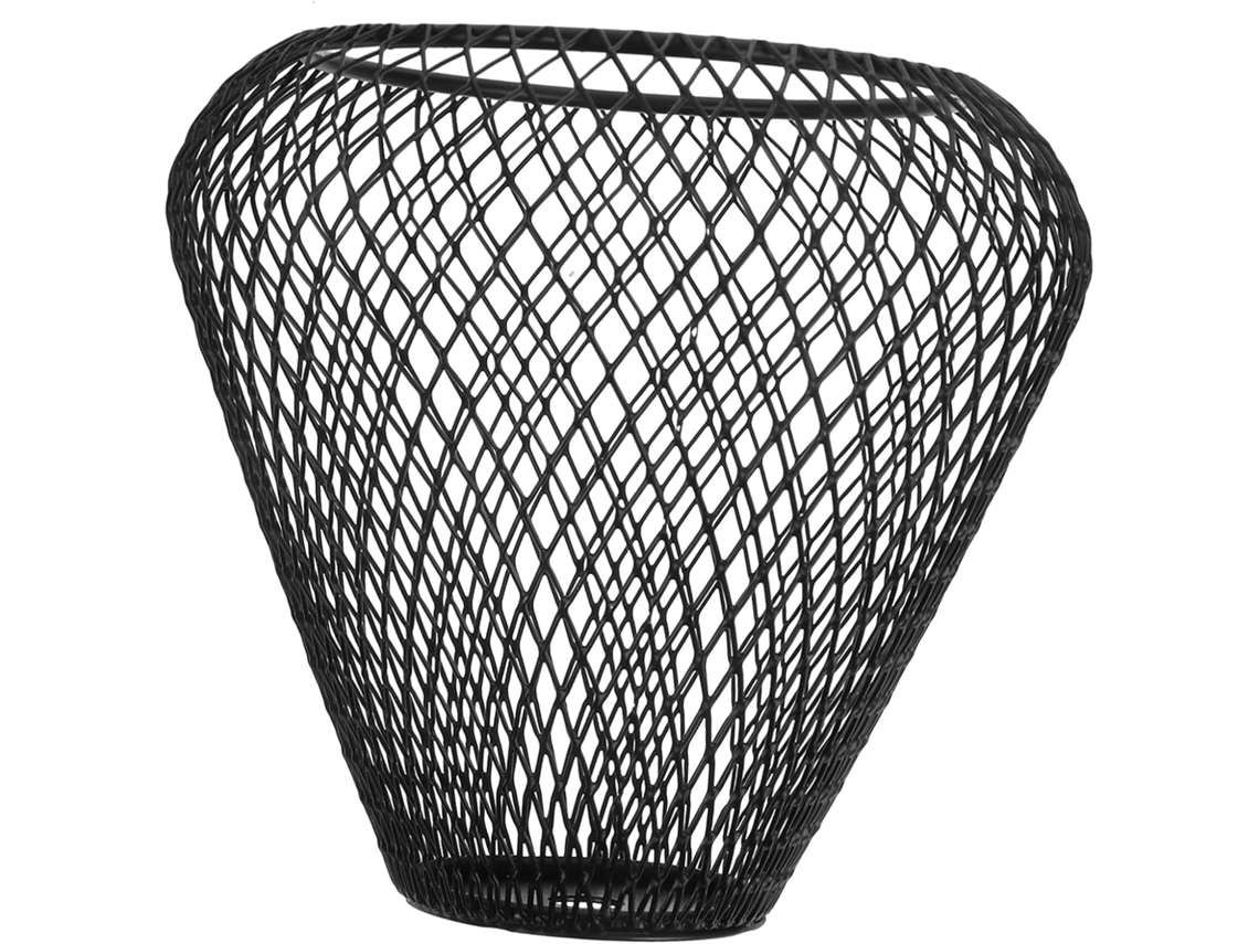 Abajur Retrô de Metal com Estrutura Vazada em Ferro, Estilo Gaiola de Pássaros, Moderno e Artesanal, Compatível com Luminárias de Mesa. SFUSHOS