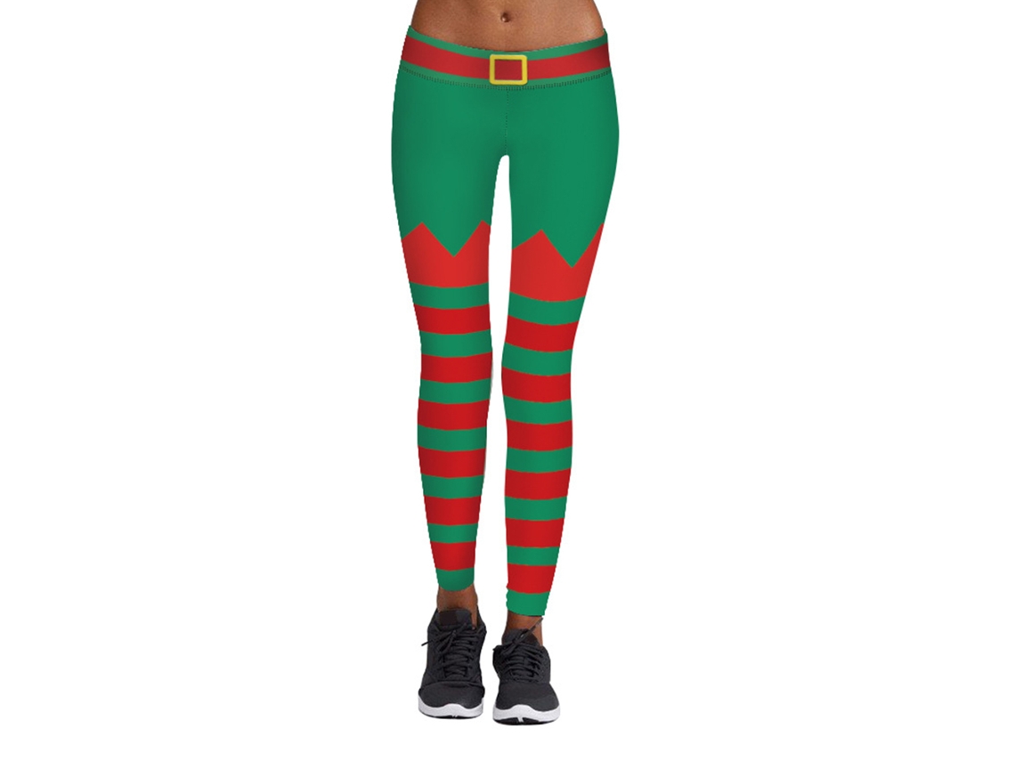 Leggings Femininas De Stretch Para Yoga E Running Com Estampa Da Laxiscreed, Tamanhos G/xl