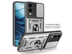 Capa Para Celular Samsungsung Com Janela Deslizante, Proteção Magnética Contra Quedaprata - Samsung M15 5g
